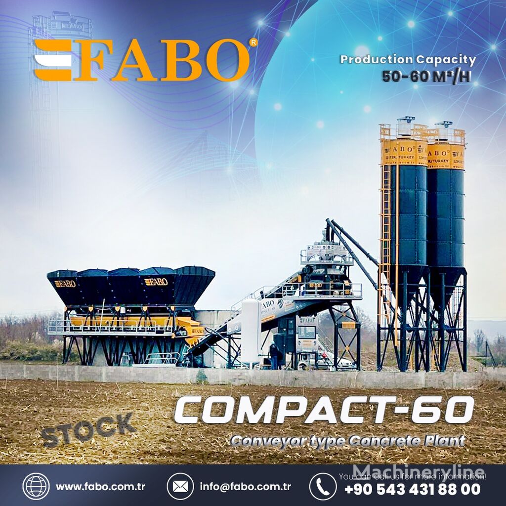 nova FABO COMPACT-60 CONCRETE PLANT | CONVEYOR TYPE  betonara