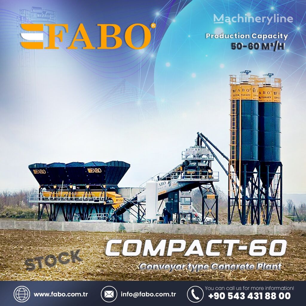 nova FABO BETONNYY ZAVOD FABOMIX COMPACT-60 | NOVYY PROEKT  betonara