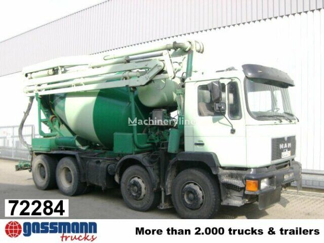 Stetter  na šasiji MAN 33.292 8x4 Mischer Stetter 7m³ mit Pumpe kamion s mješalicom za beton