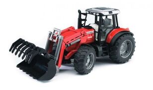novi Bruder traktor Massey Ferguson z ładowaczem 02042 industrija zabave
